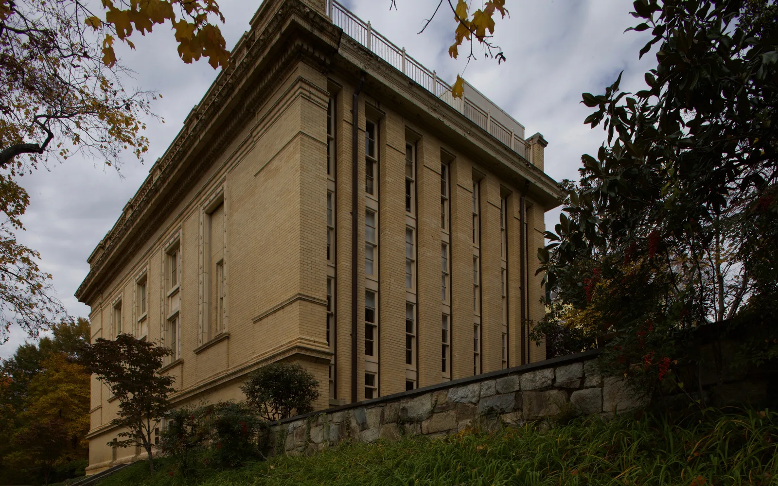 A historic building with Romanesque architecture, representing preservation of community heritage
